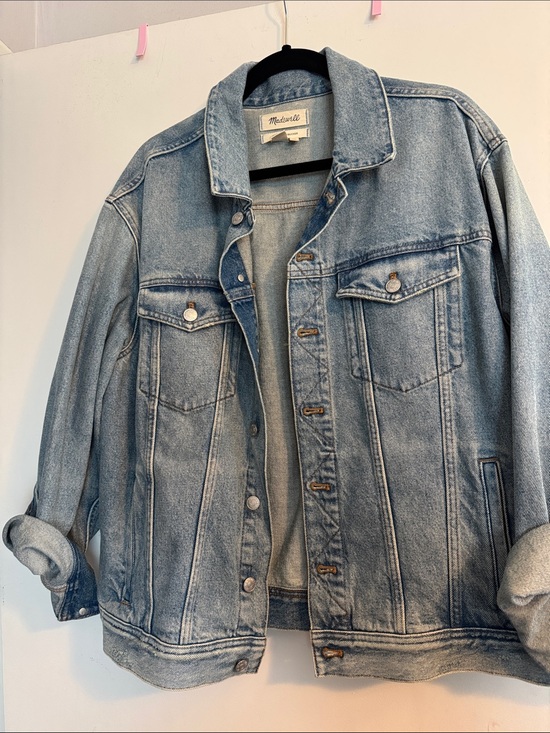 Madewell Jackets & Blazers - Madewell Oversized Light Blue Denim Jacket